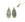 Perlen Einzelhandel Labradorit Tropfen Anhänger, mit Goldmessing 32x11mm (1)