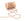 Grossiste en Cordon coton fin avec perles de rocaille OR ROSE CLAIR (90cm)