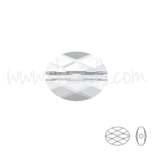 Perles mini ovales Swarovski 5051 crystal 8x6mm (2)