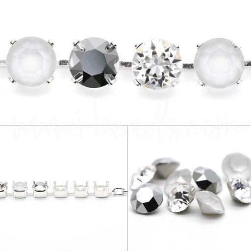 DIY Bracelet à sertir avec cristaux Swarovski Xirius Light Chrome mix