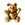 Vente au détail Perle ourson métal doré or fin vieilli 12.5mm (1)