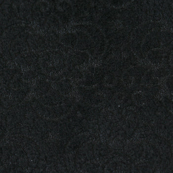 Suédine motif fleurs black 10x21.5cm (1)