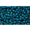cc7bdf - perles de rocaille Toho 11/0 transparent frosted teal (10g)