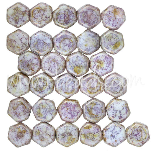 Honeycomb Perlen 6mm senegal purple (30)