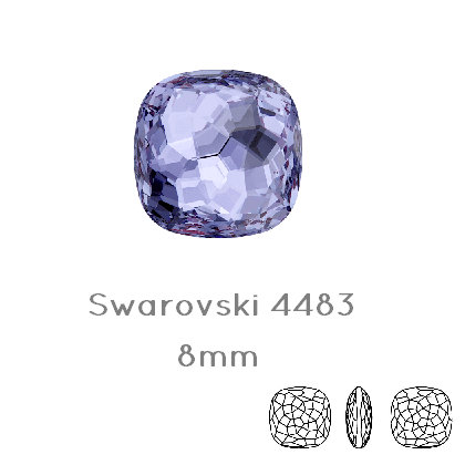 4483 Swarovski Fantasy Cushion Fancy Stone Tanzanite - 8mm (1)