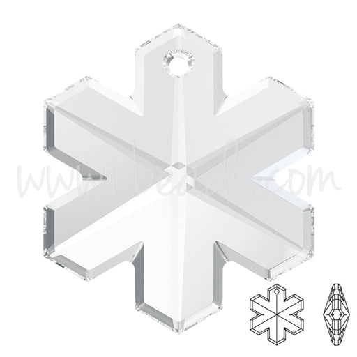 Achat Pendentif Swarovski 6704 flocon de neige crystal 25mm (1)