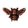 Perle abeille métal plaqué cuivre vieilli 15.5x9mm (1)