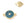 Perlen Einzelhandel Verbinder Apatit gecrimpt vergoldet 12 mm (1)