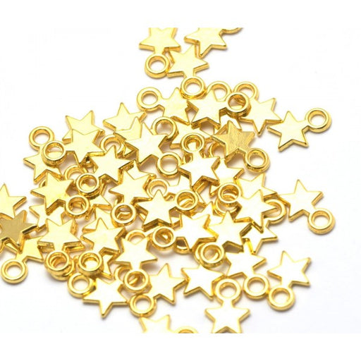 Kaufen Sie Perlen in der Schweiz Charms Anhänger goldene Farbe 10x8mm (x20)