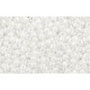 Cc121 - perles de rocaille Toho 15/0 opaque lustered white (100g)