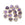 Perlen Einzelhandel Amethyste facettierten Halbmond Anhänger, vergoldet 14mm (1)