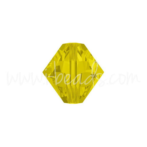 Perles 5328 Swarovski xilion bicone yellow opal 3mm (40)
