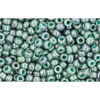 cc1207 - perles de rocaille Toho 11/0 marbled opaque turquoise/blue (10g)