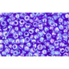 cc178 - perles de rocaille Toho 11/0 transparent rainbow sapphire (10g)