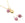 Perlengroßhändler in der Schweiz Charms perlen flach Turmalin 6 mm + Ring vergoldet (2 stuck)