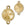 Perlengroßhändler in der Schweiz Rahmen Bindestück für Swarovski 1122 Rivoli 12mm vergoldet (1)