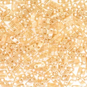 Cc593 - miyuki tila perlen QUARTER Darl beige ceylon 1.2mm (50 beads)