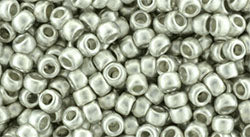 Achat cc714f - Toho beads 8/0 Metallic Frosted Silver argent mat (10g)
