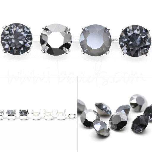 DIY Bracelet à sertir avec cristaux Swarovski Xirius Graphite mix