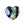 Grossiste en Perle de Murano coeur noir bleu et argent or 10mm (1)