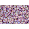 cc166bf - perles de rocaille Toho 11/0 trans-rainbow frosted med amethyst (10g)