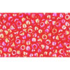 cc165 - perles de rocaille Toho 11/0 transparent rainbow light siam ruby (10g)
