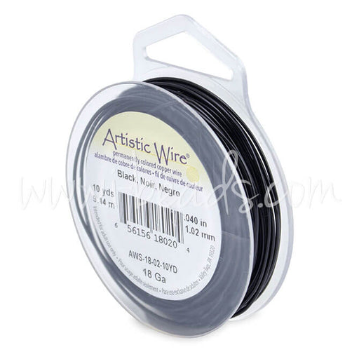 Beadalon artistic draht schwarz stärke 1.02mm (1)