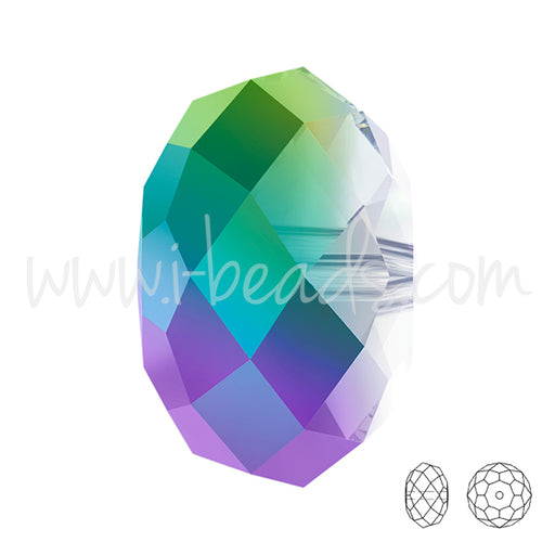 5040 Swarovski briolette perlen crystal scarabaeus green 8mm (6)