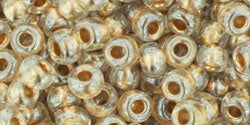 Achat cc989 - Toho beads 6/0 gold lined crystal (250g)