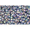 cc997 - perles de rocaille Toho 11/0 gold lined rainbow light sapphire (10g)