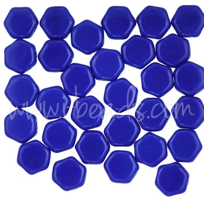 Honeycomb Perlen 6mm royal blue opaque (30)
