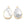 Perlen Einzelhandel Weißer Howlith-Anhänger, besetzt mit vergoldetem Messing, 19x13mm (1)