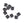 Perlengroßhändler in der Schweiz Schwarz lackierte Metallfliesen, 7x7,5 mm, 2 Locher: 0,8 mm (10)