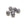 Grossiste en Perles facettes de boheme HEMATITE 12mm (6)