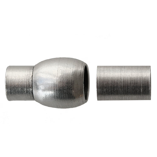 Fermoir magnétique laiton argenté 9x20mm (1)