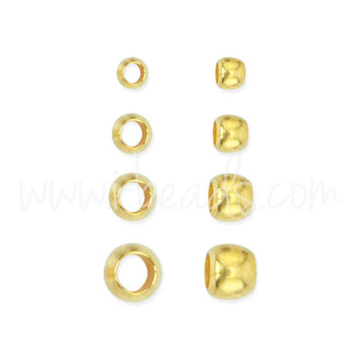 Assortiment perles a écraser Beadalon métal doré or fin 600 pièces (1)