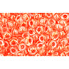 cc802 - perles de rocaille toho 8/0 luminous neon orange (10g)