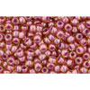 Cc960 - Toho rocailles perlen 11/0 light topaz/ pink lined (10g)