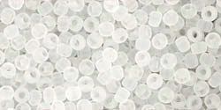 Achat cc1f - perles de rocaille Toho 11/0 transparent frosted crystal (10g)