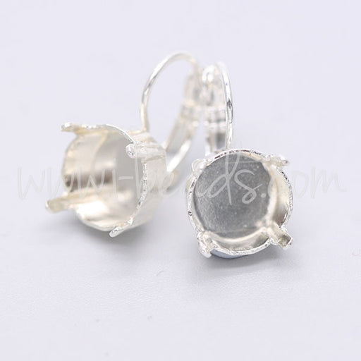 Achat Serti dormeuses pour Swarovski 1122 rivoli SS47 argenté (2)