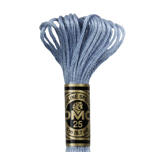 Fil à broder DMC mouliné spécial coton 8m bleu 794 (1)