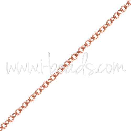 Chaine ronde rose gold filled 1.5x2mm (10cm)
