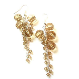 Boucles d'oreilles Crochets laiton argenté 18mm (10)