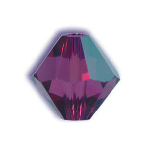 Perles Swarovski 5328 xilion bicone amethyst 6mm (10)