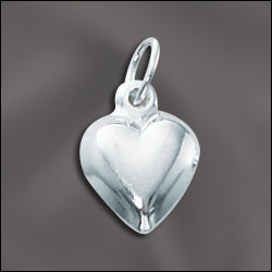 Charm coeur argent 925 10mm (1)