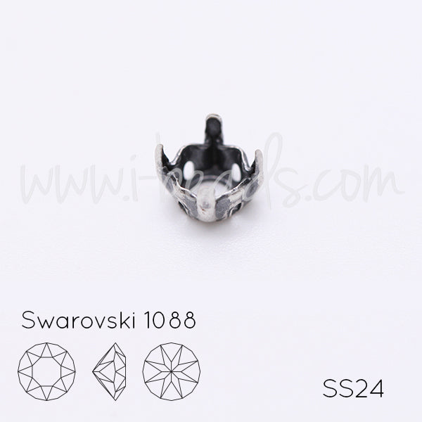 Serti à coudre pour Swarovski 1088 SS24 argenté vieilli (20)