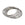 Vente au détail Bracelet jonc en ACIEr couleur inox platine -68mmx2mm (1)