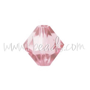 Kaufen Sie Perlen in der Schweiz 5328 Swarovski xilion doppelkegel rosaline 3mm (40)