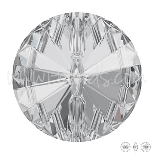 Bouton rond Swarovski 3015 crystal 18mm (1)