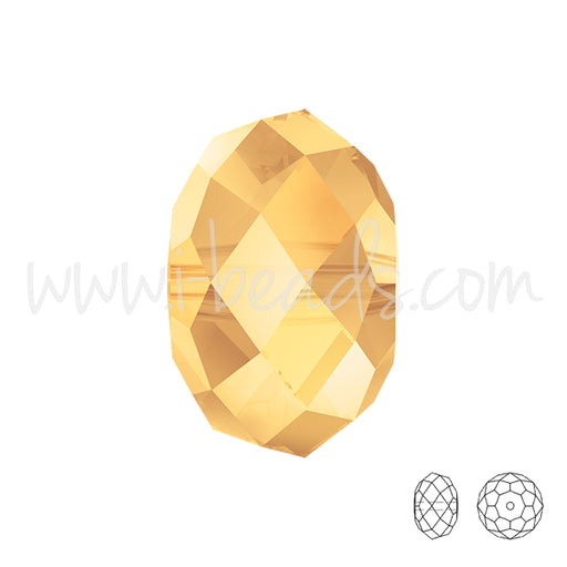 5040 Swarovski briolette perlen crystal metallic sunshine 6mm (10)